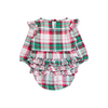 Rufflebutts Rufflebutts: L/S Bubble Romper - Dashing Dreams Plaid Rufflebutts Rufflebutts: L/S Bubble Romper - Dashing Dreams Plaid