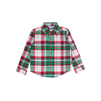 Rufflebutts Rufflebutts: L/S Button Down - Dashing Dreams Plaid Rufflebutts Rufflebutts: L/S Button Down - Dashing Dreams Plaid
