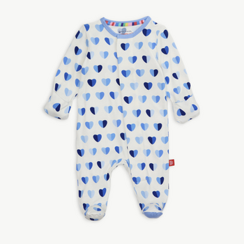 Magnificient Baby Magnetic Me: Footie - Blue XOXO