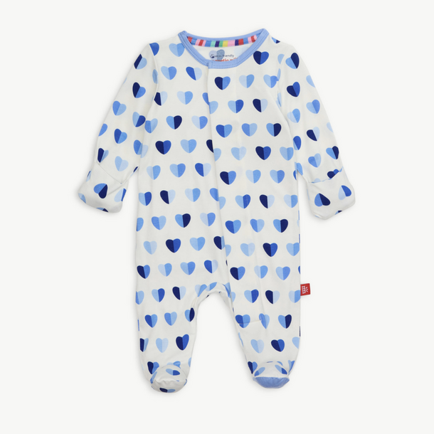 Magnificient Baby Magnetic Me: Footie - Blue XOXO
