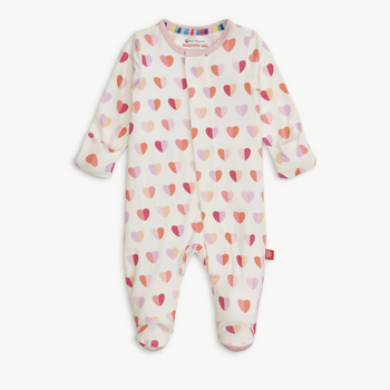 Magnificient Baby Magnetic Me: Footie - Pink XOXO