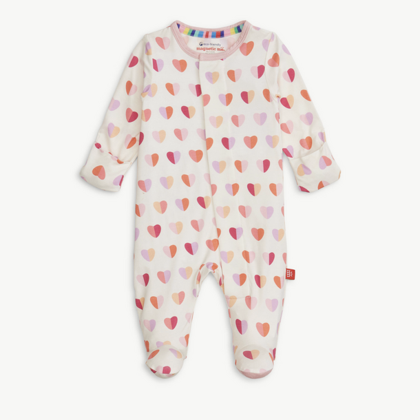 Magnificient Baby Magnetic Me: Footie - Pink XOXO