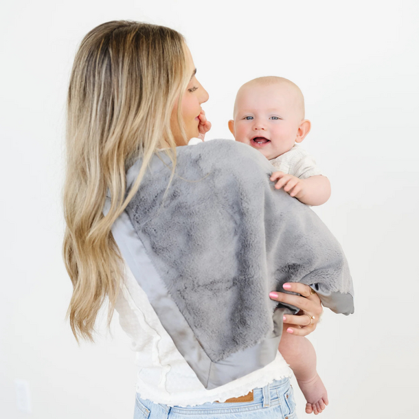 Saranoni Saranoni: Satin Border Lush Receiving Blanket (30"x40")