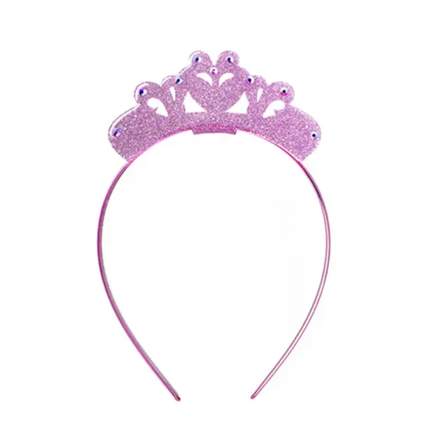 Lilies & Roses Acrylic Headband: Crown - Pink