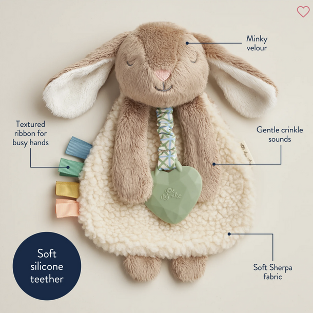 Itzy Ritzy Itzy Ritzy: Lovey Plush Bunny (Taupe)