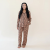 Kyte Clothing Kyte: Women's Long Sleeve PJ Set - Latte Leopard