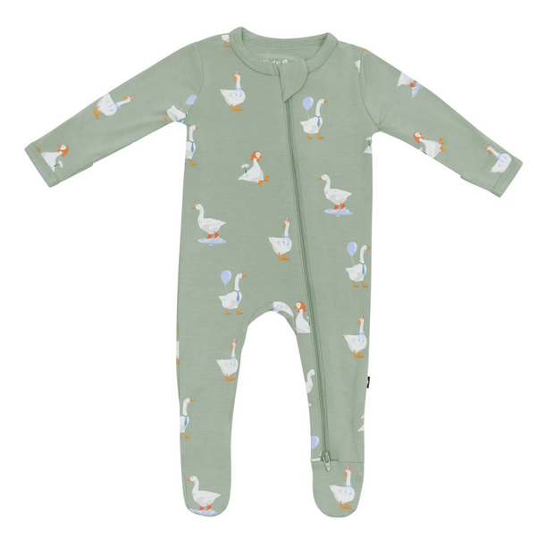 Kyte Clothing Kyte: Zipper Footie - Silly Goose