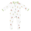Kyte Clothing Kyte: Zipper Footie - Wildflower