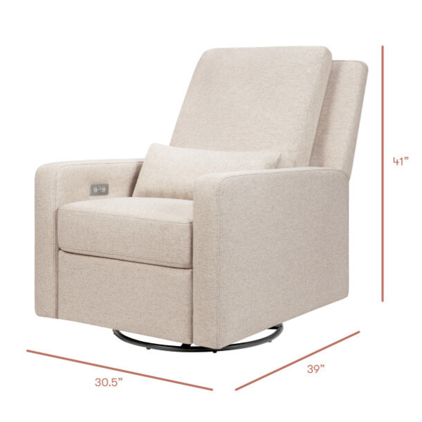 Million Dollar Baby MDB: Sigi Electronic Glider Recliner (Metal Base) -