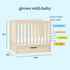 Million Dollar Baby MDB: Colby Mini Crib w/ Trundle Drawer -