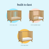 Million Dollar Baby MDB: Otto 3-in-1 Convertible Mini Crib with 4" Mattress -