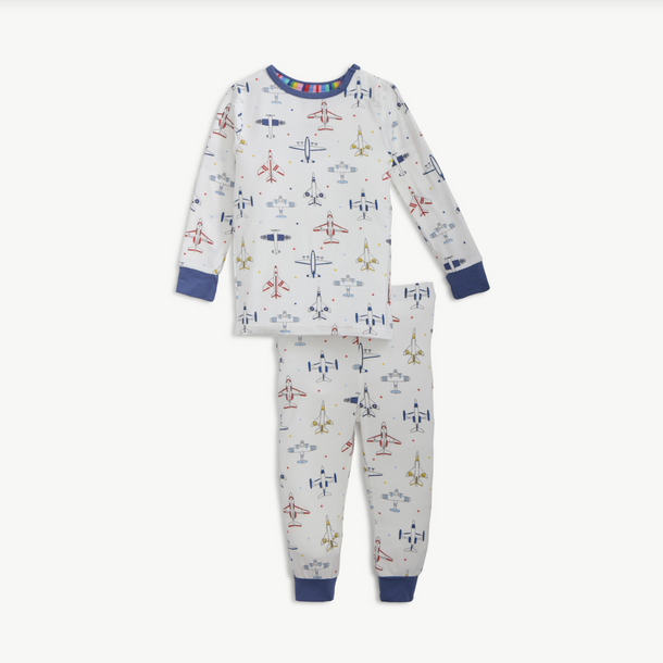 Magnificient Baby Magnetic Me: L/S PJ Set Toddler - Just Plane Fun