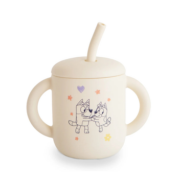 Mushie Mushie: Bluey Silicone Training Straw Cup -