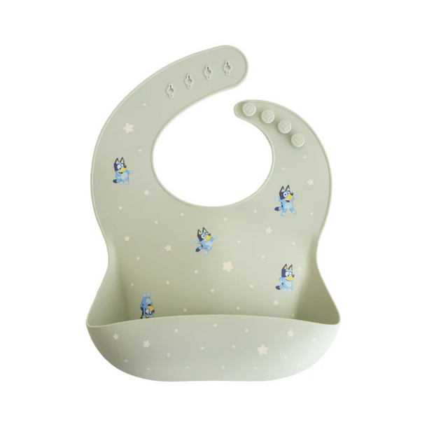 Mushie Mushie: Silicone Bib - Bluey