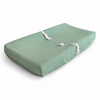 Mushie Mushie: Extra Soft Muslin Change Pad Cover/Bassinet Sheet - Roman Green