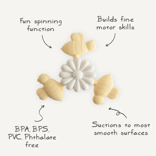 Mushie Mushie: Suction Spinner Toy - Bees