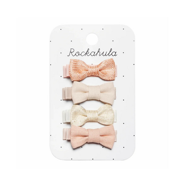 Rockahula Kids (Faire) Rockahula: Linen Mini Bow Clips