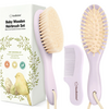 KeaBabies Keababies: Baby Hair Brush & Comb Set - Thistle