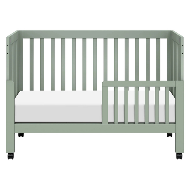 Million Dollar Baby MDB: Maki Full Size Folding Crib - Light Sage