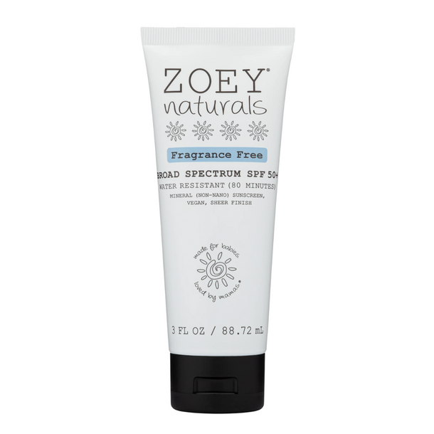 Zoey Naturals Zoey Natural: SPF 50 Tube - Fragrance Free
