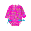Rufflebutts Rufflebutts: 1pc Rashguard - Neon Island Time