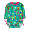 Rufflebutts Rufflebutts: 1pc Rashguard - Parrot Palms