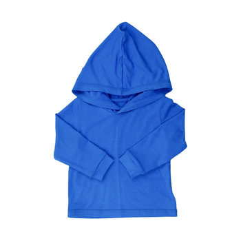 Rufflebutts Ruggedbutts: LS Hooded Sun Shirt - Sonic Blue