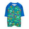 Rufflebutts Ruggedbutts: Boys LS 1pc Rashguard - Parrot Palms