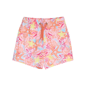 Rufflebutts Ruggedbutts: Swim Trunks - Sunset Seashells