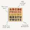 Mushie Mushie: Wooden Alphabet Puzzle