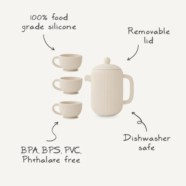 Mushie Mushie: Silicone Tea Play Set - Shifting Sand