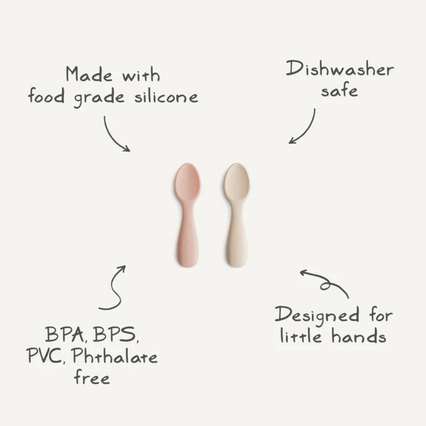 Mushie Mushie: Toddler Starter Spoons 2pk -