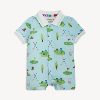 Magnificient Baby Magnetic Me: Magnetic Polo Romper - Gopher It