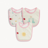 Magnificient Baby Magnetic Me: Bib 3 pk- Lullaby Pink Sky