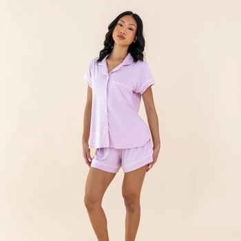 Kyte Clothing Kyte: Womens Short Sleeve PJ Set - Thistle