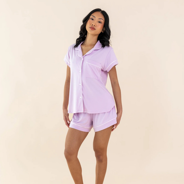 Kyte Clothing Kyte: Womens Short Sleeve PJ Set - Thistle