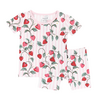 Kyte Clothing Kyte: Short Sleeve Toddler PJ - Strawberry Fields