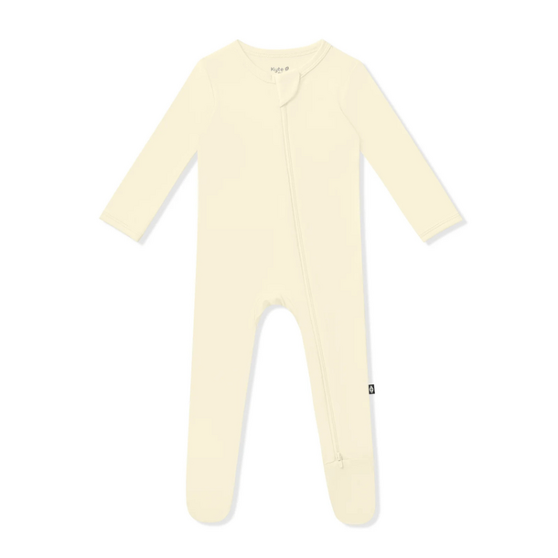 Kyte Clothing Kyte: Zipper Footie - Chamomile