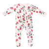 Kyte Clothing Kyte: Zipper Footie - Strawberry Fields