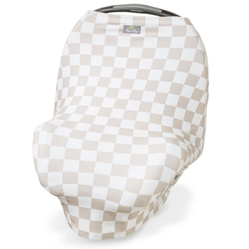 Itzy Ritzy Itzy Ritzy: Mom Boss 4-in-1 Multi Use Cover - Taupe Checkerboard