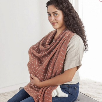 Itzy Ritzy Itzy Ritzy: Breastfeeding Blanket - Mudcloth