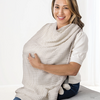 Itzy Ritzy Itzy Ritzy: Breastfeeding Blanket - Taupe Stripe