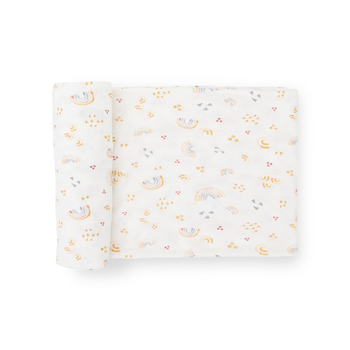 Little Unicorn Little Unicorn: Stretch Knit Swaddle - Rainbow