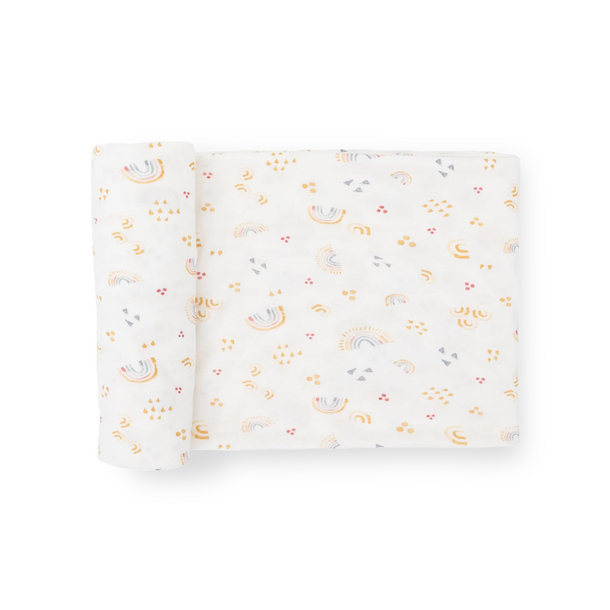 Little Unicorn Little Unicorn: Stretch Knit Swaddle - Rainbow