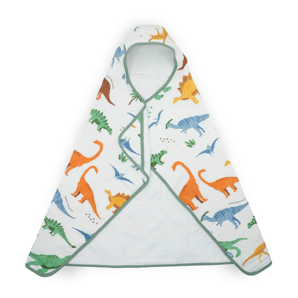 Little Unicorn Little Unicorn: Big Kid Towel - Dino Names
