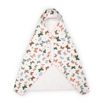 Little Unicorn Little Unicorn: Big Kid Towel - Butterflies
