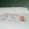 Little Unicorn Little Unicorn: Organic Cotton Muslin Swaddle Blanket - Watercolor Floret