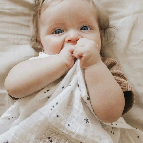 Little Unicorn Little Unicorn: Cotton Muslin Swaddle - Shooting Stars