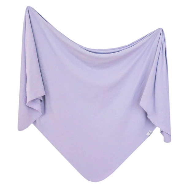 Copper Pearl Copper Pearl: Rib Knit Blanket (Single) - Periwinkle