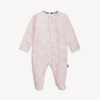 Magnificient Baby Magnetic Me: Footie - Pink Serene Safari